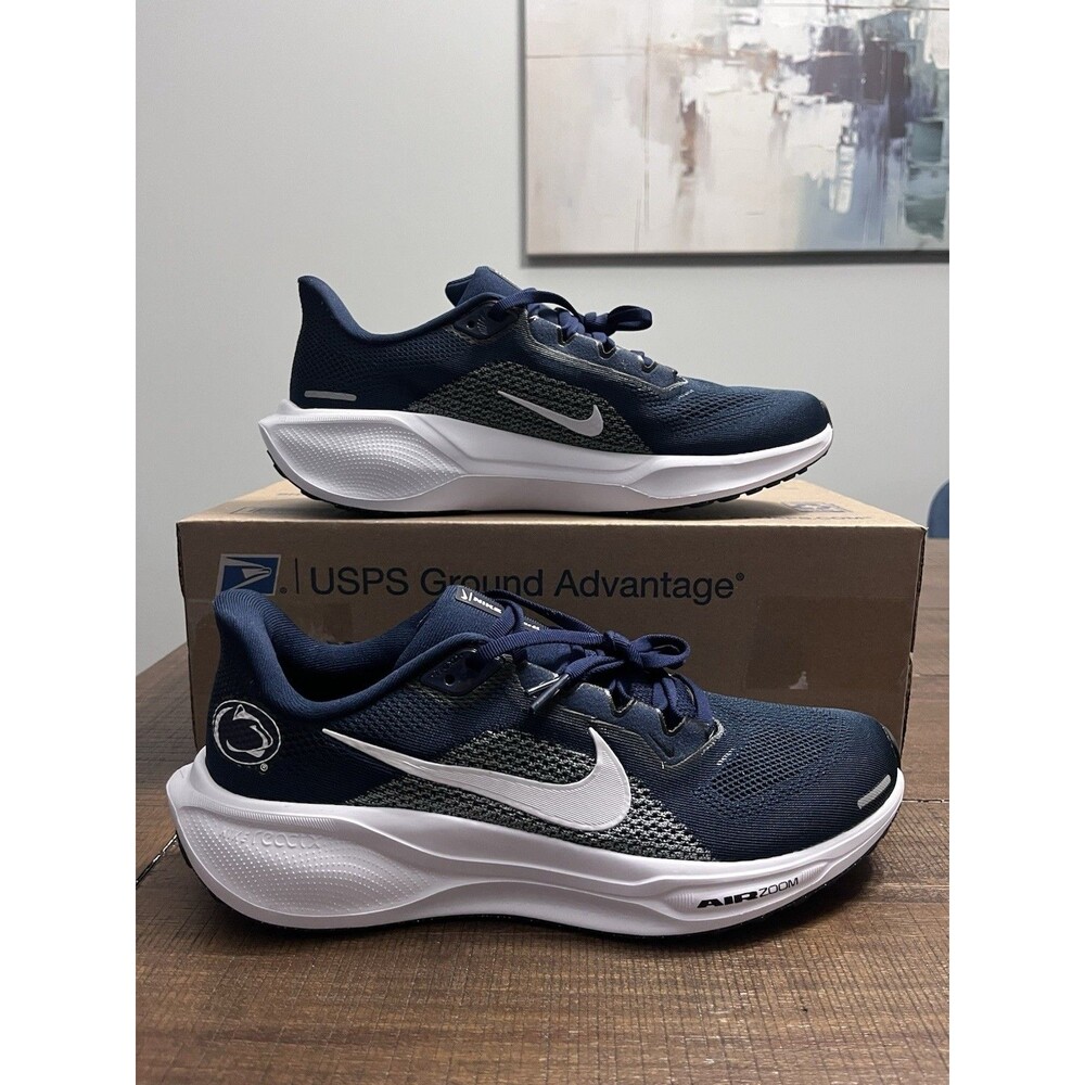 Nike Pegasus 41 Penn State Football Staff Issued Navy White Men’s Size 10 NEW